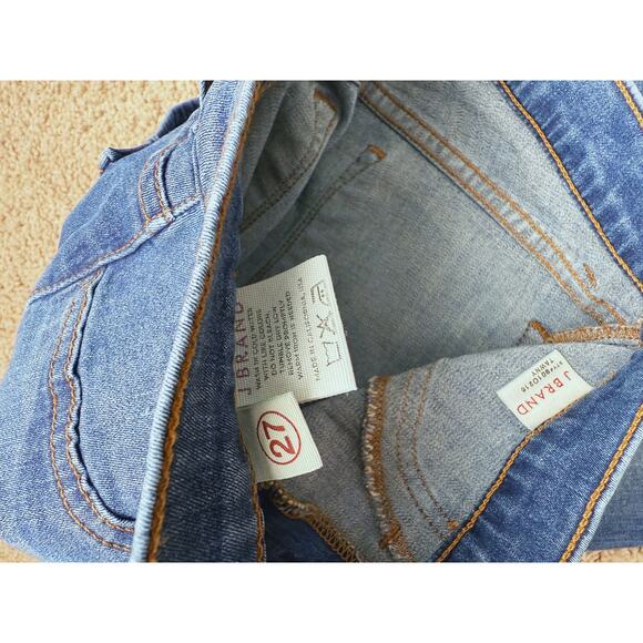 J BRAND Tawny Mid Rise Skinny Jeans Dark Wash Blue 27 Classic Stretch Denim Fall - Picture 5 of 6